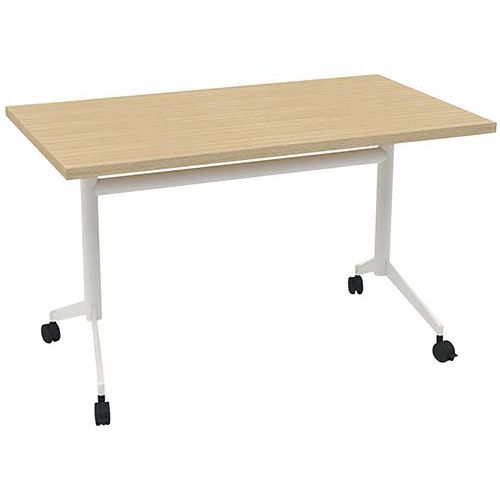 Table De Réunion 120x70x73 Pop-up - Chêne/blanc