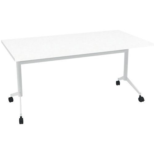 Table De Réunion 160x80x73 Pop-up - Blanc/blanc