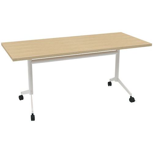 Table De Réunion 160x70x73 Pop-up - Chêne/blanc