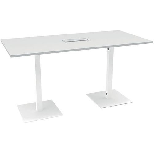 Table De Réunion 210x100 Cm Greko - Gris/blanc