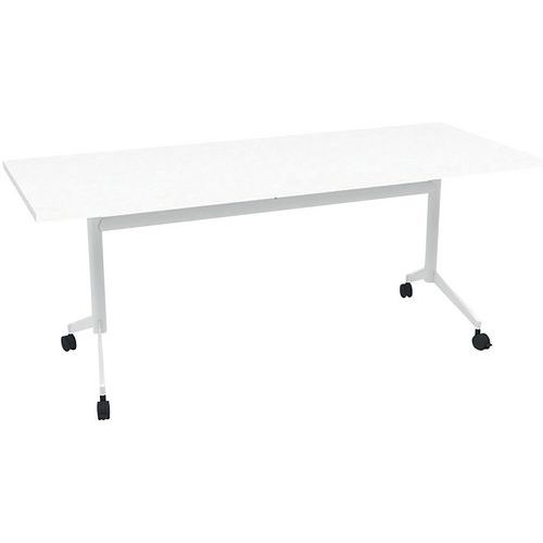 Table De Réunion 180x70x73 Pop-up - Blanc/blanc