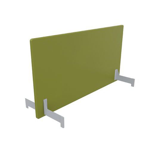 Adema+ Ecran Poste Double L160 Cm Acier Argent/tissu Fougère