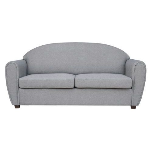 MMP - Canapé 3 places West - Tissu polyester chiné gris clair - Confort et design pour votre salon