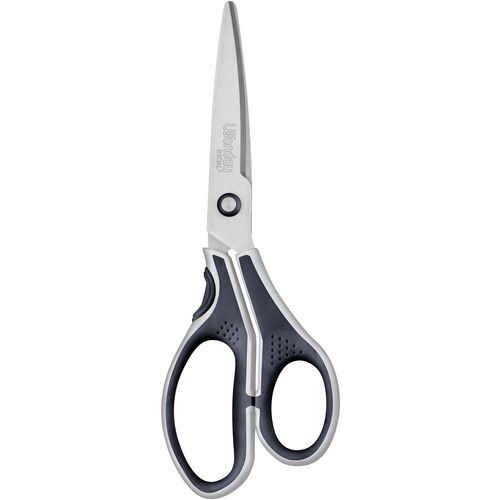Wonday - Ciseaux Ergo 21 cm Droitier Inox Noir - Coupe Précise et Confortable