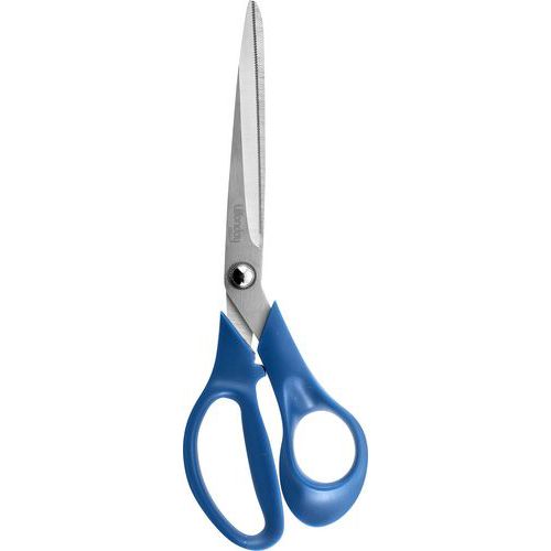 Wonday - Ciseaux Ergo 25 cm Droitier Bleu Inox - Coupe Précise et Confortable