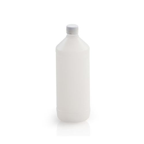 Bouteille en plastique blanc 1 litre - Idéale pour stocker aliments et boissons - Polyéthylène résistant