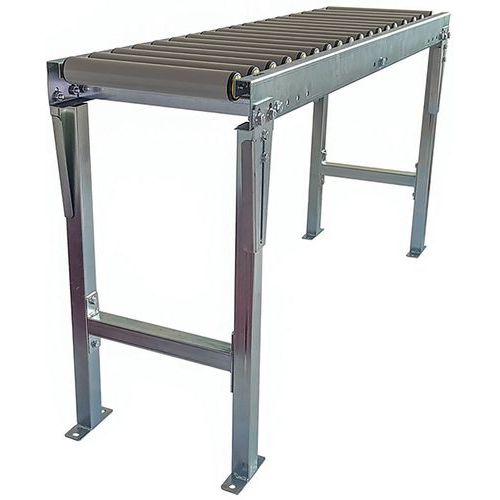 Somefi - Kit Convoyeur Gravitaire à Rouleaux PVC - 600x1500mm - Charge 40kg/m² - Configurable