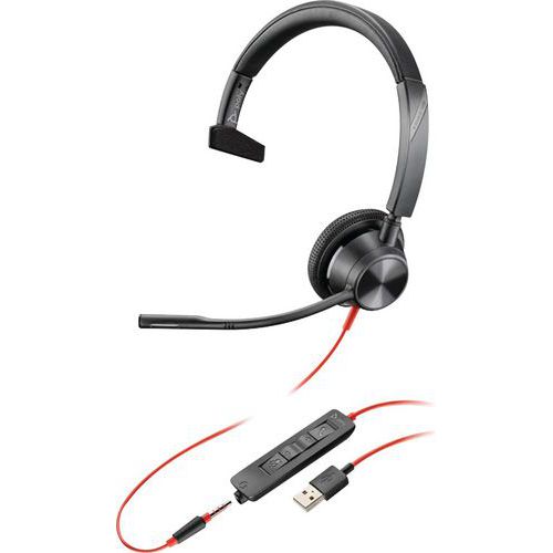 Casque USB-A jack 1 écouteurs BW3315 Casque USB-A jack 1 écouteurs BW3315