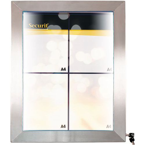 Affichage Extérieur Led 6 Vues En Inox 69x52x5 Cm