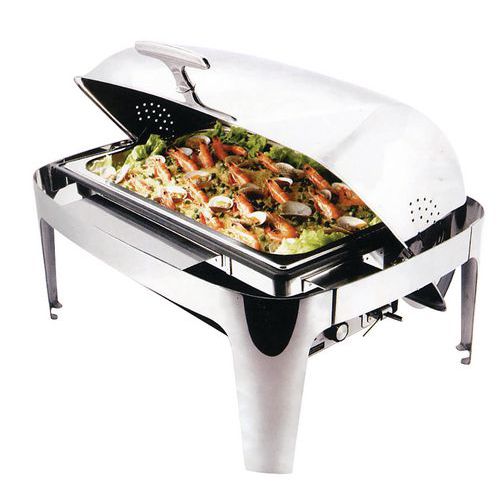 Chauffe plat électrique en inox+ouverture coulissante Chauffe plat électrique en inox+ouverture coulissante