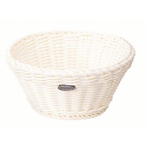 Corbeille à Pain En Polypropylène Ronde 18x10 Cm Blanche