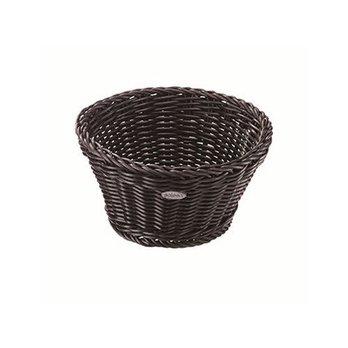 Corbeille à Pain En Polypropylène Ronde 18x10 Cm Noire