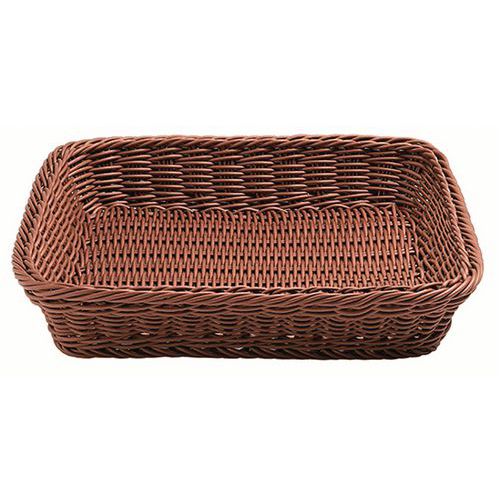 Corbeille En Polypropylène Gn 2/3 354x325x65 Cm Marron