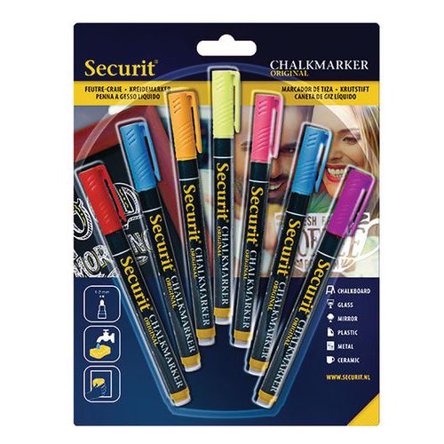 Feutre Craie 1-2 Mm Assortiment - Securit