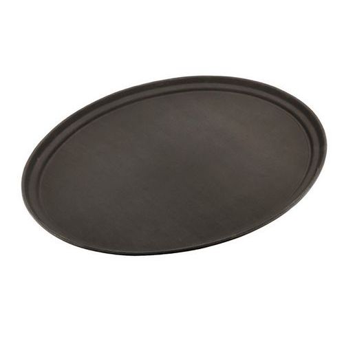 Plateau oval en polypropylène noir Plateau oval en polypropylène noir