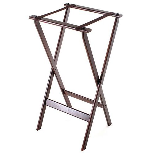 Porte plateau pliant en bois et nylon Porte plateau pliant en bois et nylon