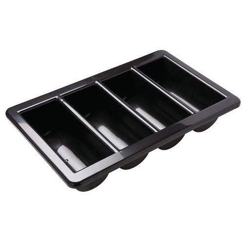 Ramasse-couverts Gn 1/1 En Plastique Noir