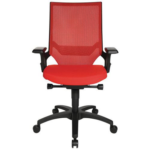 Siège De Bureau Autosyncron-1 Rouge - Piétement Noir