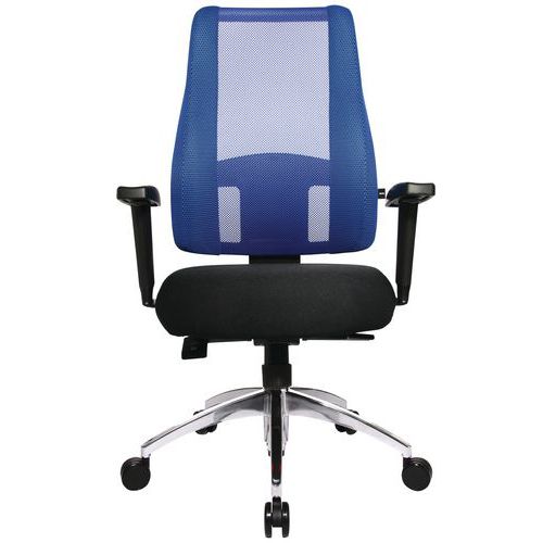 Siège De Bureau Lady Sitness Deluxe Bleu / Piétement Alu