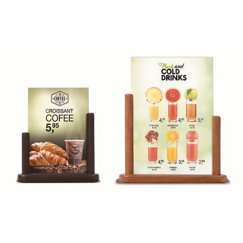 Porte Affiche De Table En Bois A4