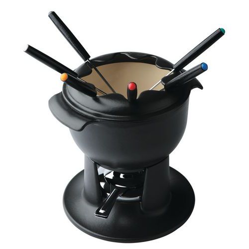 Service à fondue en fonte-Chasseur Service à fondue en fonte-Chasseur