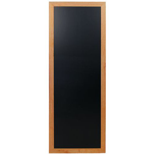 Ardoise Murale Cadre Bois Clair 150x56x5 Cm -longue - Securit