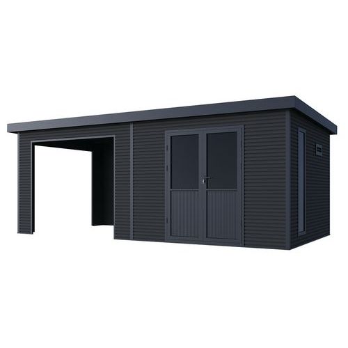 Abri De Jardin Onyx 63 - 18m Composite - Anthracite