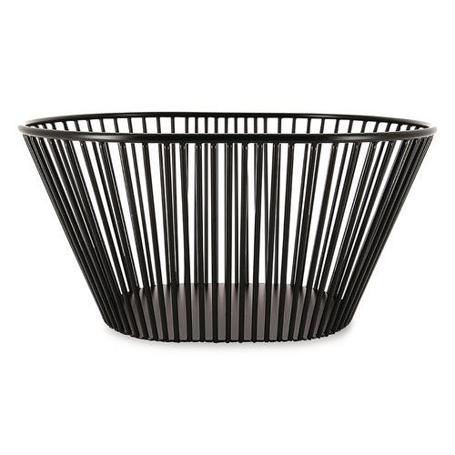 Corbeille Métal Noir 32x23 Cm-revol