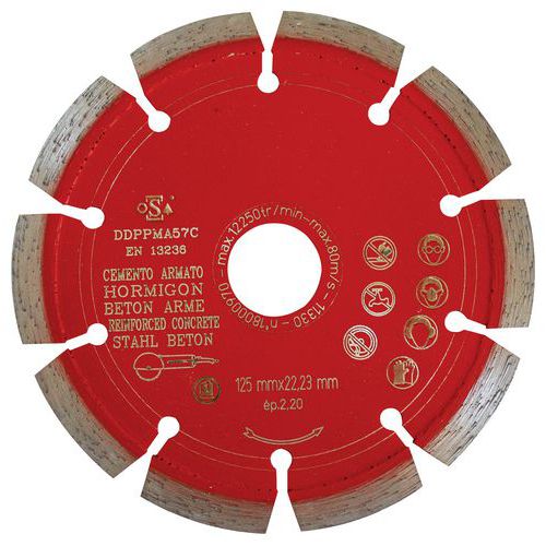 Disque Diamanté 125x22.23mm - Manutan