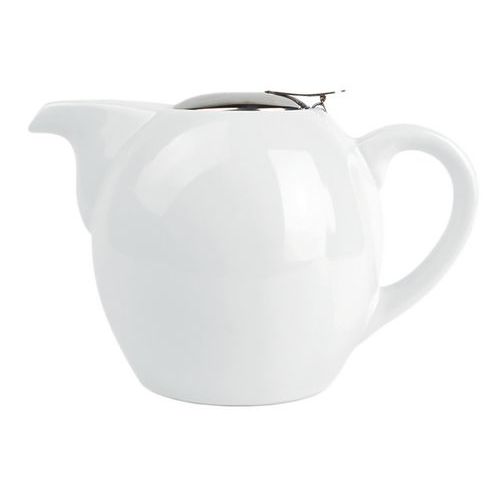 Théière Avec Filtre En Porcelaine 35cl Blanc-camelia