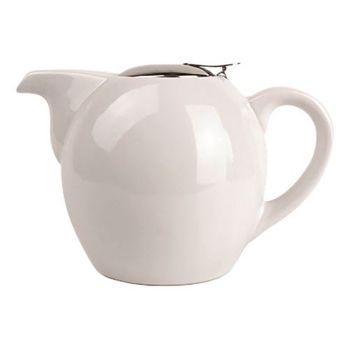 Théière Avec Filtre En Porcelaine 50cl Blanc-camelia
