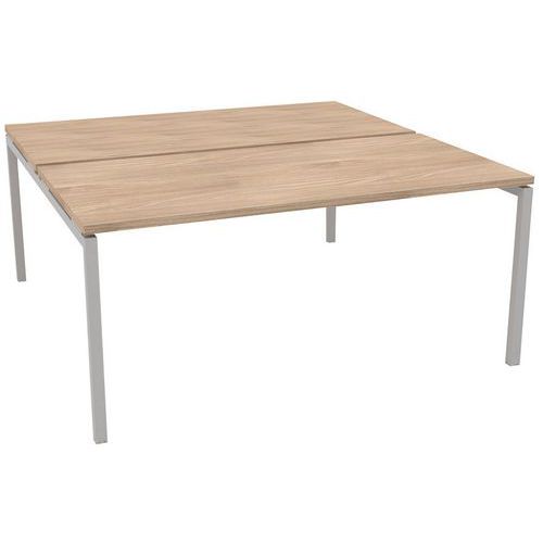 Bureau Bench L.160xp.163cm Idea Pied 01 Orme/aluminium