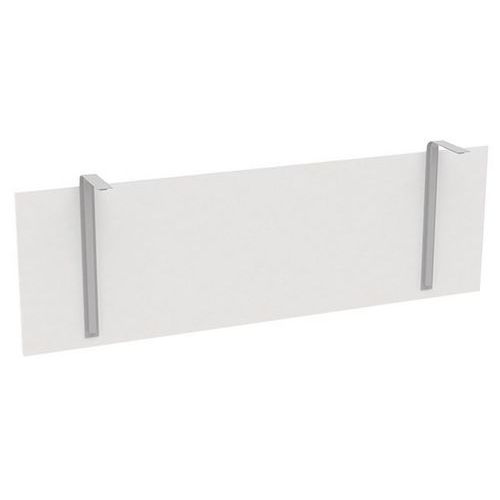Quadrifoglio - Voile de fond pour bureau IDEA - Mélaminé Blanc 140cm - Accessoire de mobilier professionnel