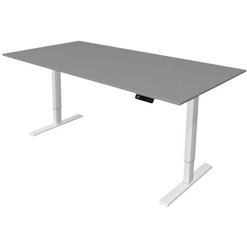 Kerkmann - Bureau droit électrique Move 3 200 cm Gris - Hauteur réglable 72-120 cm - Charge 100 kg - Ergonomique et Éco-responsable