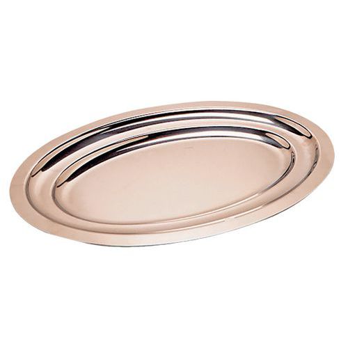 Plat Ovale En Inox 46x29 Cm - Uni-lèger