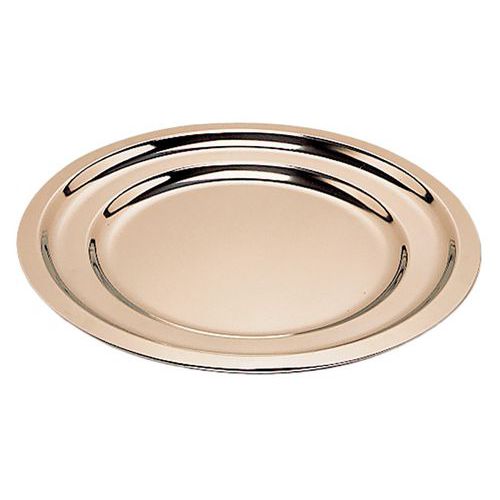 Plat Rond En Inox 34 Cm- Uni-lèger