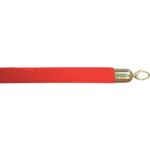 Corde velour en inox/doré Corde velour en inox/doré