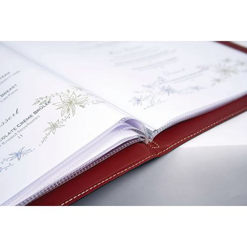 Lot de 10 inserts protège menu A4-Securit Lot de 10 inserts protège menu A4-Securit