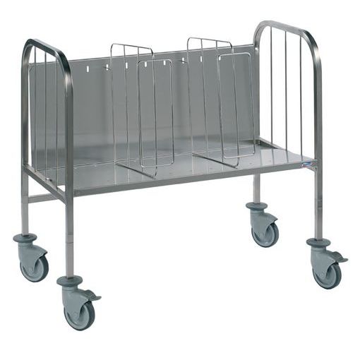 Chariot cafétéria pour transport d'assiettes Chariot cafétéria pour transport d'assiettes