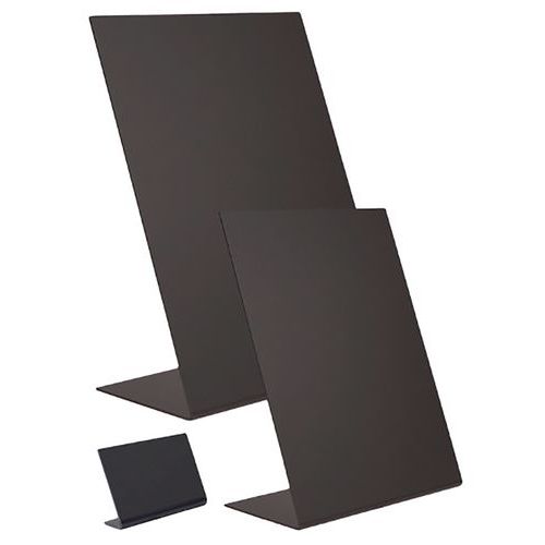 Lot de 3 ardoises de table en acrylique en de forme L A6 Lot de 3 ardoises de table en acrylique en de forme L A6