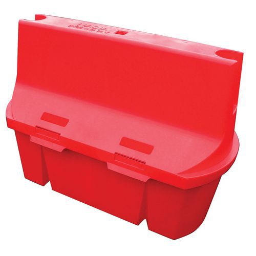 Séparateur de voie emboîtable 75cm Rouge - Polypropylène - Chantier - Signalétique de sécurité