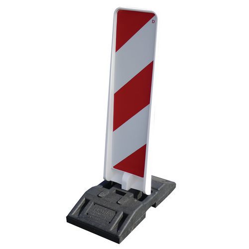 Balise d'alignement K5C cl 1 axial - Rouge Blanc - Polypropylène - Hauteur 122.4 cm - Voirie