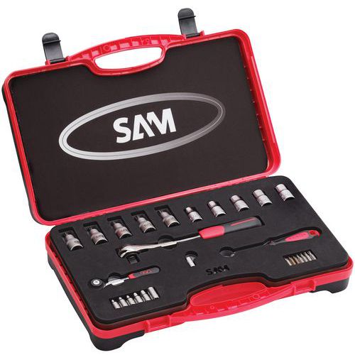 Composition de 30 outils 1/4'' et 1/2'' Composition de 30 outils 1/4'' et 1/2''