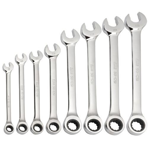 Jeu De 8 Clés Mixtes à Cliquet En Mm