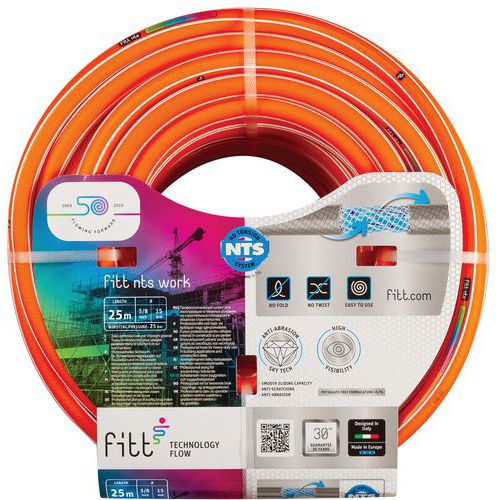 Tuyau D'arrosage Nts Work Orange Ø 19 Mm - 50 M - Fitt
