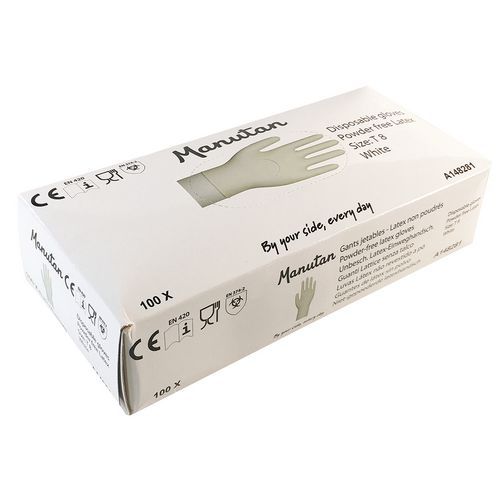 Gants jetables latex non poudrés - Manutan Gants jetables latex non poudrés - Manutan
