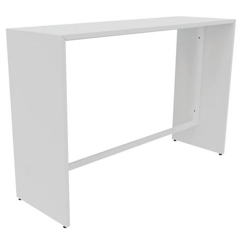 Table Réunion Haute Convy 160x104x50 Cm Blanc/blanc