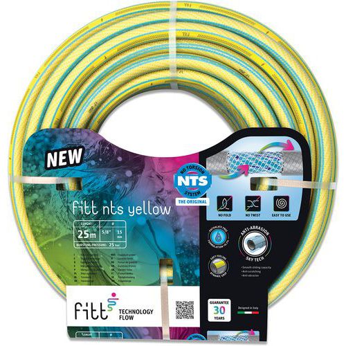 Tuyau D'arrosage Nts Yellow Jaune Ø 19 Mm - 50 M - Fitt