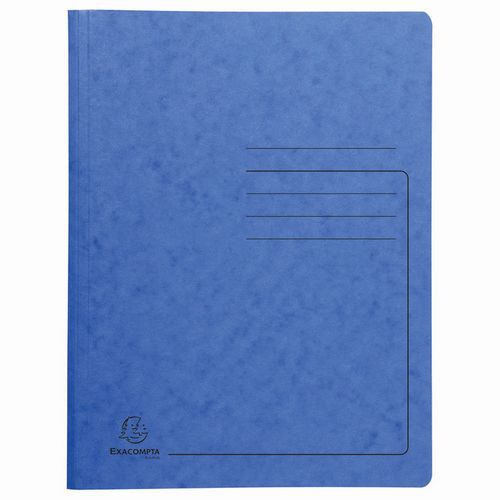 Chemises De Classement À Ressort Carte Lustrée - A4-bleu
