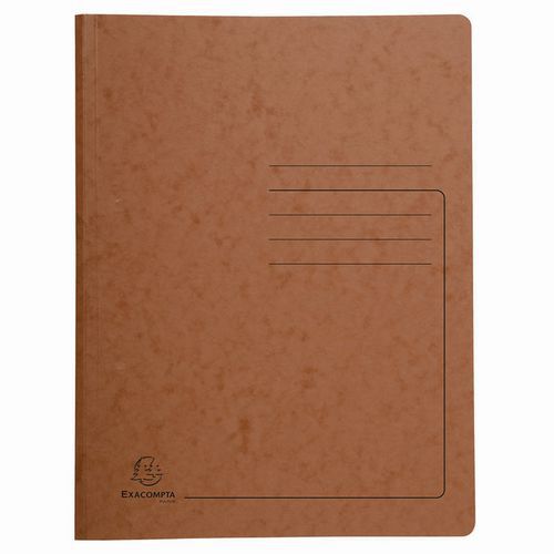 Chemises De Classement à Ressort Carte Lustrée - A4-tabac